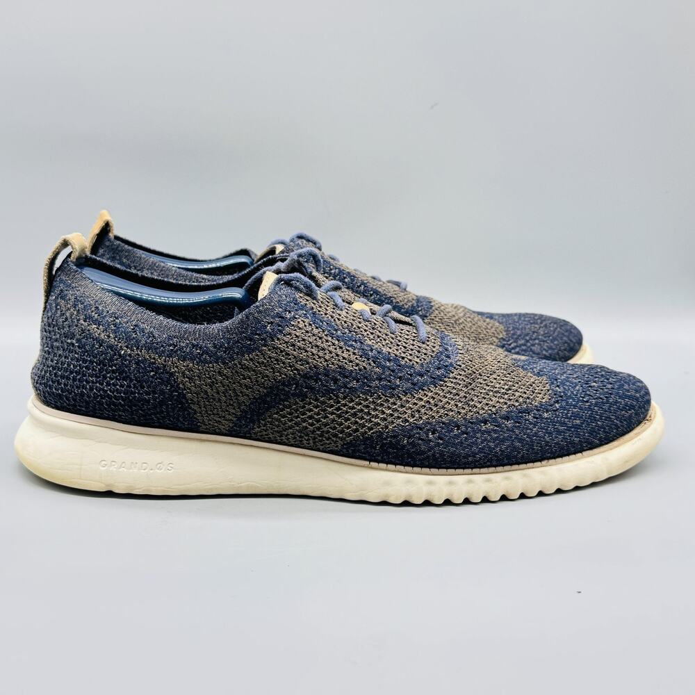 Cole Haan Shoes Mens 13 Blue OriginalGrand Stitchlite Wingtip Oxford Sneakers